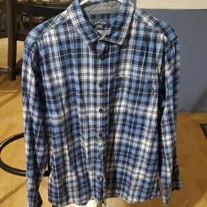 Blue Plaid Men's Shirt